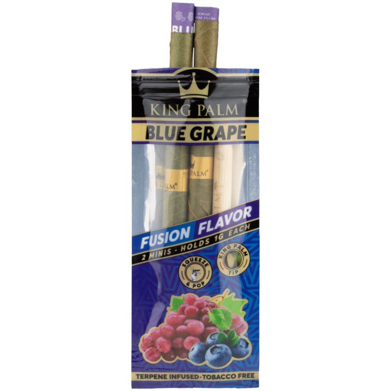 86359 F3 An open pack of Blue Grape minis with the cones sticking out the top 55657