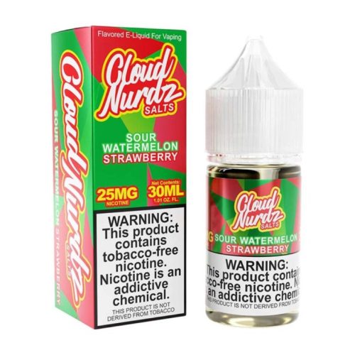 Cloud Nurdz TFN Salts Sour Watermelon Strawberry 30mL 1 768x768 1