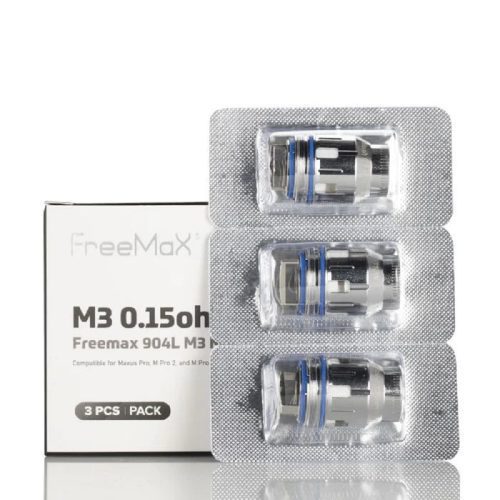 Freemax Maxus Pro M3 0.15ohm Replacement Coil 3 Pack S 1 700x a6cee6dc 2fbc 4ade ada3 6bfbf100f53a