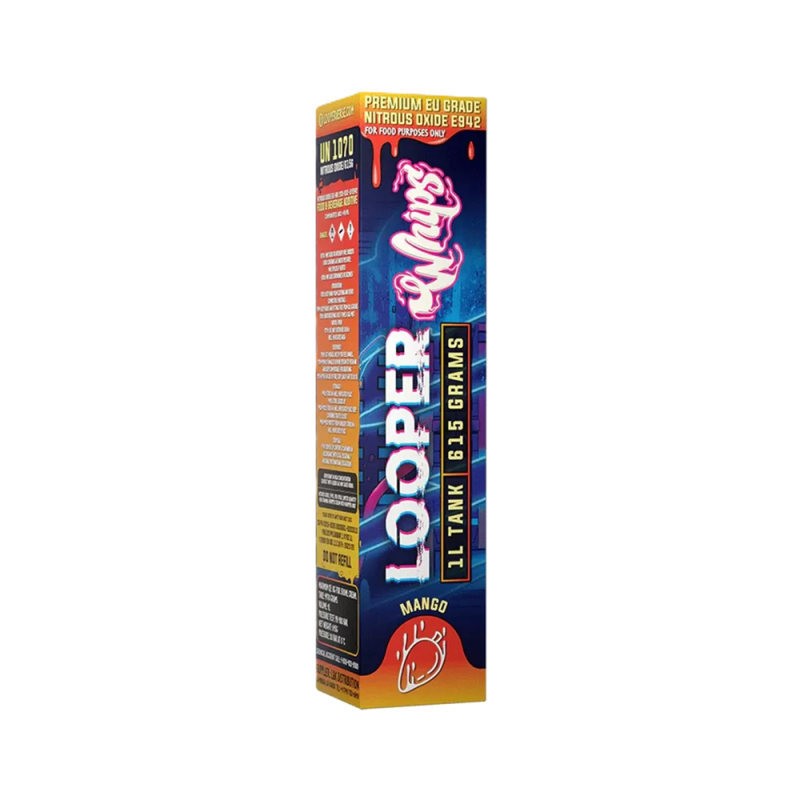 Looper Whips Cream Chargers 615g N2O Tank mango