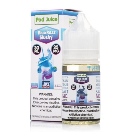 Pod Juice Salt Blue Razz Slushy 30ml 35mg in pakistan