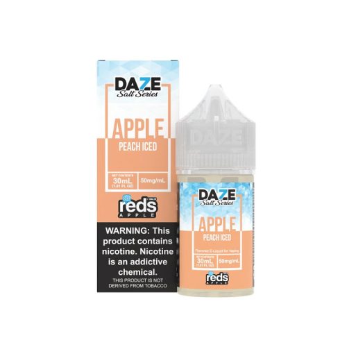 Reds Apple Peach Iced Salt Juice By Daze 30ml 50mg