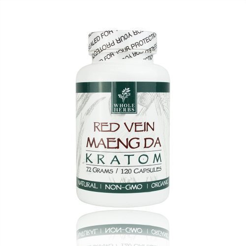 Whole Herbs Red vein Maeng Da Kratom caps 120ct