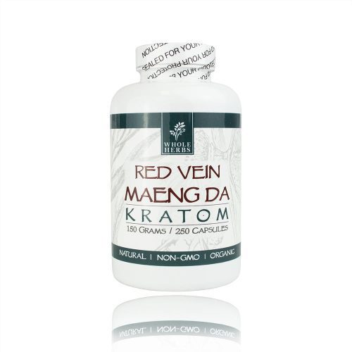 Whole Herbs red vein maeng da kratom caps 250ct