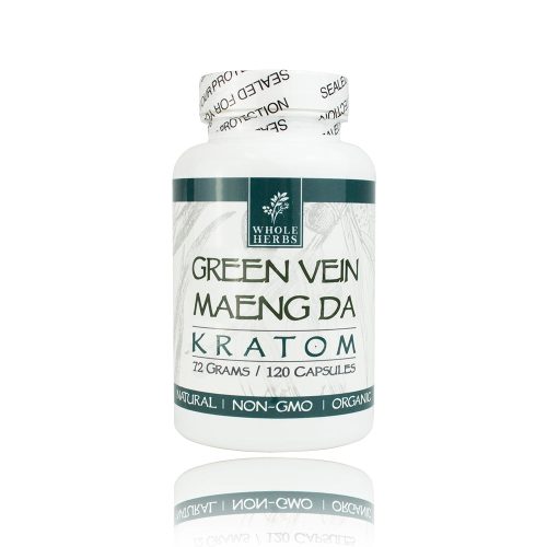 Whole herbs Green vein maeng da kratom caps 120ct