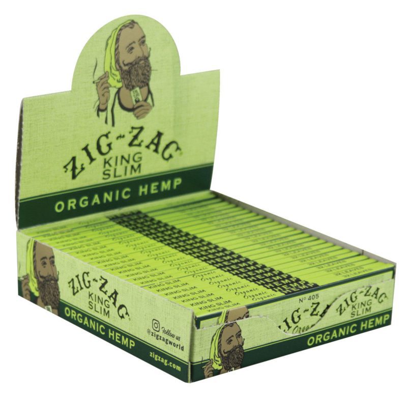 Zig Zag Organic Hemp Rolling Papers Kingsize Slim 24pk media 1 1200x1158 c49f085a f989 4de5 abd5 6d6067f7576b