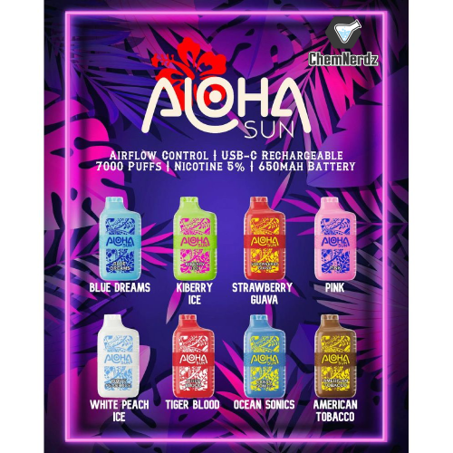 aloha sun 7000 puffs disposable 1