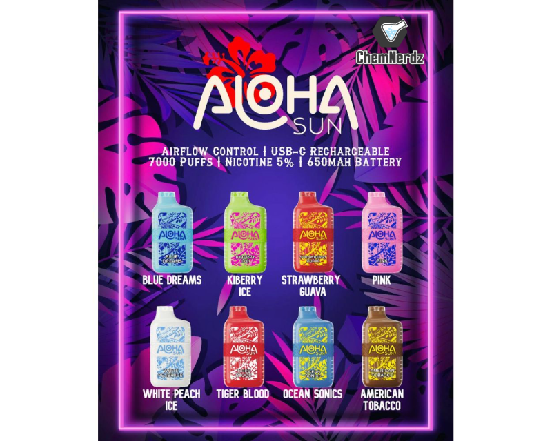 aloha sun 7000 puffs disposable 1