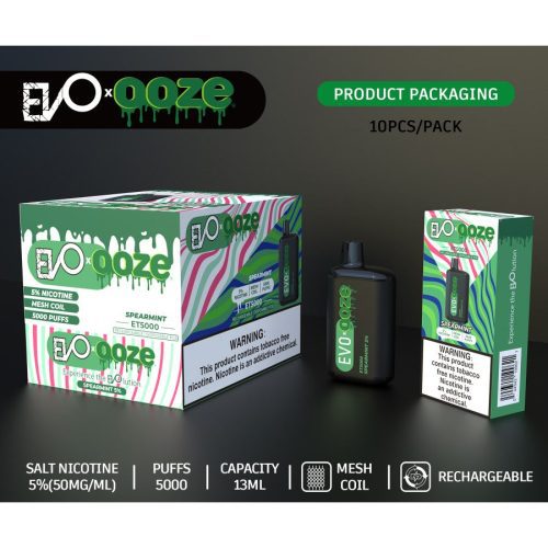 evo bar x ooze et5000 disposable vape 10ct display buy 9 get 1 free a28624 900x900 0