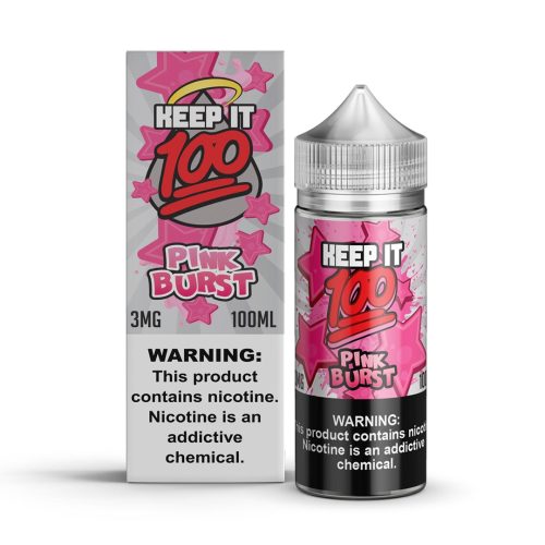 pink burst keep it 100 e liquid 100ml 1