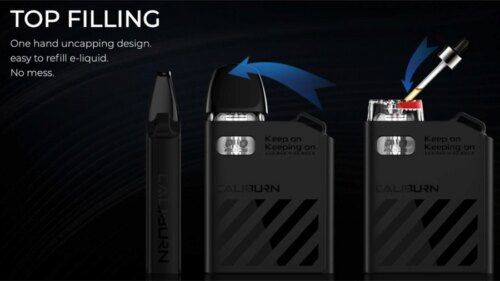 uwell caliburn a2 vape kit top filling mobile