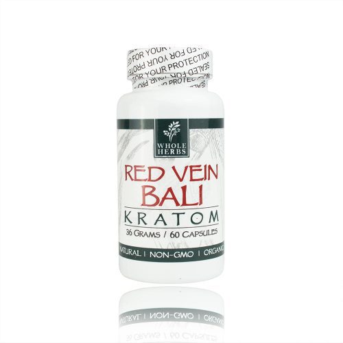 whole herbs red vein bali kratom caps 60ct